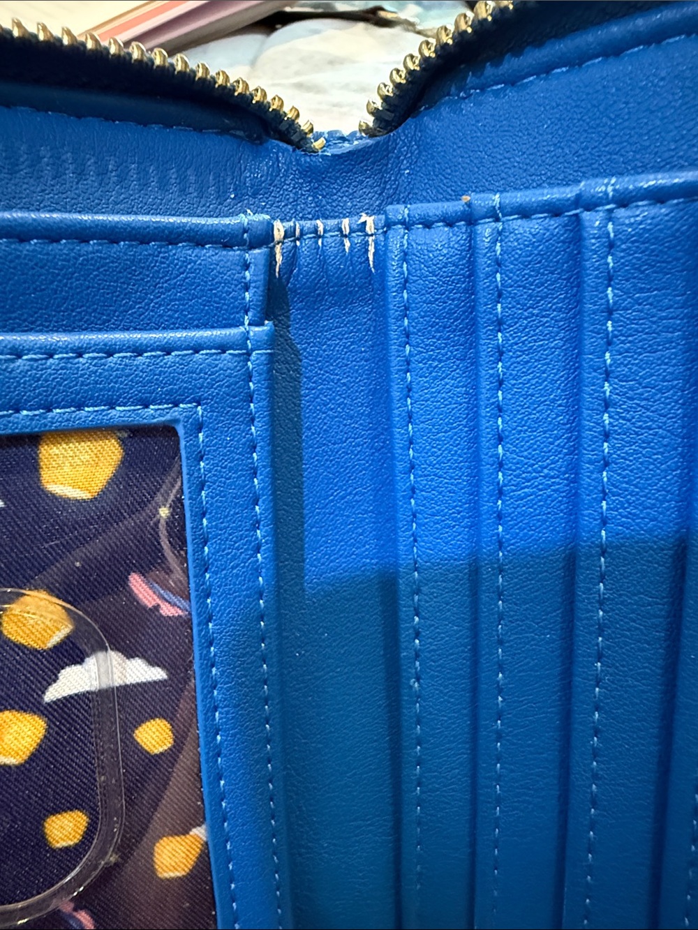 Loungefly Blue Disney Wallet with Gold Plaque and Lantern Accents - Picture 10 of 10